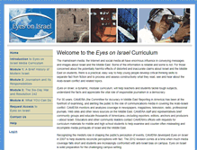 Tablet Screenshot of eyesonisraelonline.org